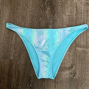 NWT Aerie iridescent blue bikini Swim bottom